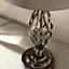 Make It A Home Abria Black & Metallic Grey Twisted Traditional Table Lamp