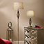 Make It A Home Abria Brass & Champagne Brass Unique Twist Traditional Floor Lamp