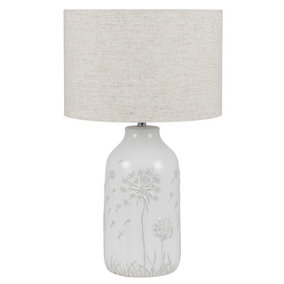 Make It A Home Adonis Floral Textured Table Lamp