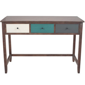 Make It A Home Arezzo Pine Wood Multicoloured 3 Drawer Desk