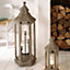 Make It A Home Atlas Washed Wood Antique Style Lantern Table Lamp
