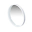 Make It A Home Cypress White Wooden Lipped Round Wall Mirror