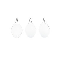 Make It A Home Glenmore Set of 3 Vintage Scalloped Wall Mirrors