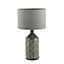 Make It A Home Grey Danae Art Deco Fan Gloss Ceramic Table Lamp