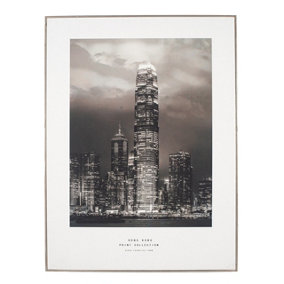 Make It A Home Hong Kong Silver Framed Mono Print