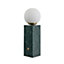 Make It A Home Kalimera Green & White Marble Orb Dimmer Table Lamp Forest