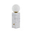 Make It A Home Kalimera White & Grey Marble Orb Dimmer Table Lamp