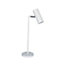 Make It A Home Lagos White & Chrome Minimalistic Adjustable Table Lamp