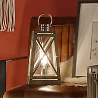 Make It A Home Mila Grey Whitewashed Coastal Lantern Table Lamp