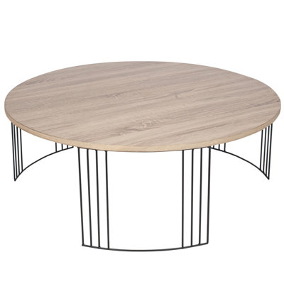 Make It A Home Olean Large Light Oak Wood Effect Round Coffee Table