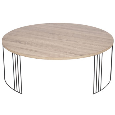 Make It A Home Olean Large Light Oak Wood Effect Round Coffee Table