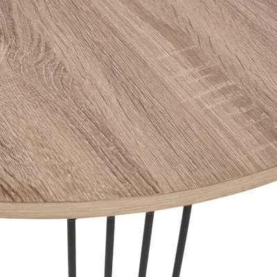 Make It A Home Olean Large Light Oak Wood Effect Round Coffee Table