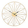 Make It A Home Ponti Gold Geometric Powder Coated Large Round Wall Clock