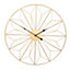 Make It A Home Ponti Gold Geometric Powder Coated Large Round Wall Clock