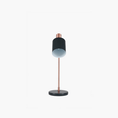 Make It A Home Pontic Black & Copper Marble Base Table Lamp