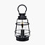 Make It A Home Salcombe Coastal Oil Lantern Inspired Black Table Lamp