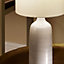 Make It A Home Temptus Ombre Ribbed Ceramic Cylinder Table Lamp