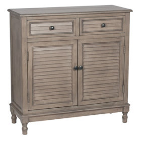 Make It A Home Toulouse Pine Wood Louvre Door 2 Drawer 2 Door Unit