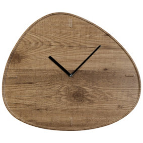 Make It A Home Vaile Natural Wood Veneer Tear Wall Clock