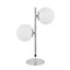 Make It A Home Vandalia Silver & White Metal Orb Table Lamp