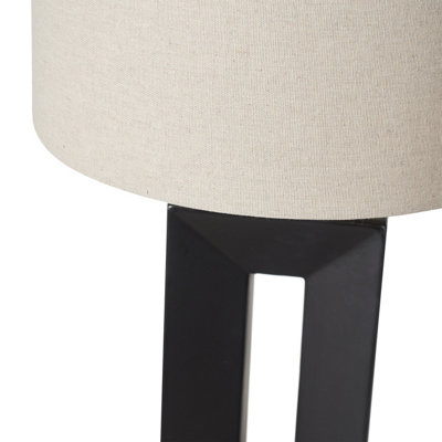 Make It A Home Vittore Block Black Ceramic Tall Table Lamp