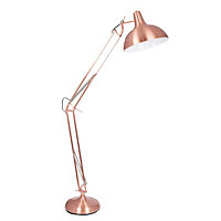 Make It A Home Washington Adjustable Arm Brushed Copper Floor Lamp