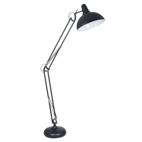 Make It A Home Washington Adjustable Matt Black Floor Lamp
