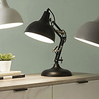 Make It A Home Washington Adjustable Matt Black Table Lamp