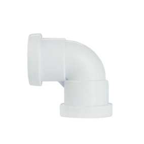 Make Push-fit 90 Bend White (One Size)