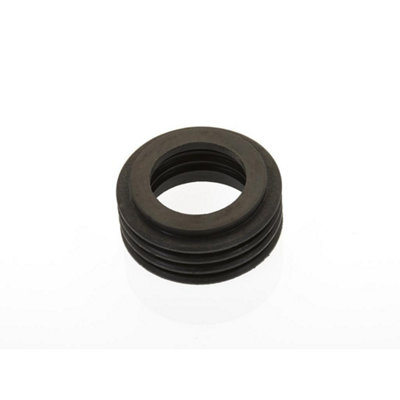 Make Toilet Internal Flushpipe Connector Black (One Size)