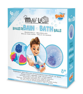 Make Your Own Bath Balls Childrens Home Science Experiment Mini Lab ...