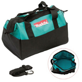 Makita 10" 25cm Open Mouth LXT ToolBag Tool Bag Holdall Blue + Shoulder Strap