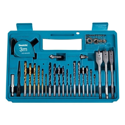 Makita drill best sale bit set b&q