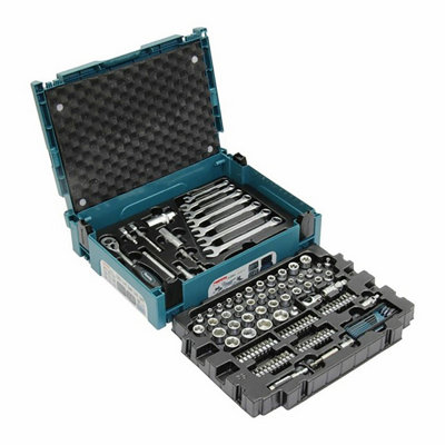 Makita E-10883 221 Piece General Maintenance Kit Spanner Socket