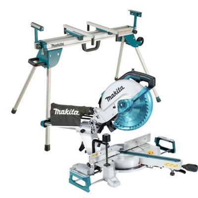 Makita 1450W 260mm (10-1/4") Slide Compound Mitre Saw 240V + Folding Stand