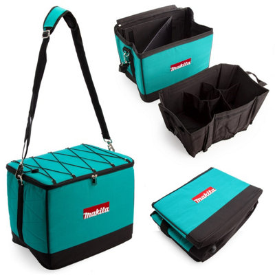 Makita 16" 41cm Canvas Nylon Hard Base Tool Bag Toolbox Toolbag + Shoulder Strap