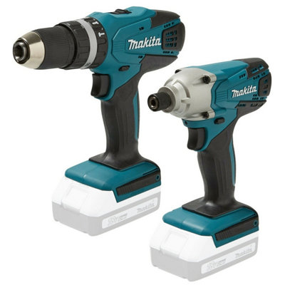 Makita 18v Cordless Li-ion Combi Hammer Drill Impact Driver Twin