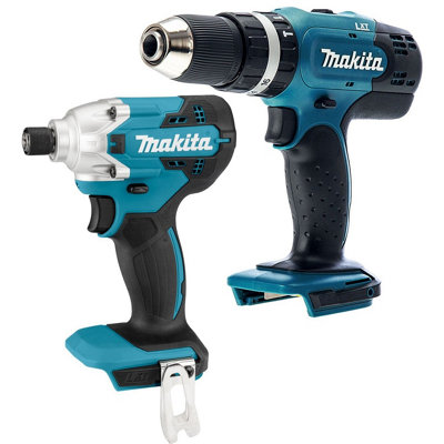 Makita 18v DLX2336 Kit DHP453 Combi Hammer Drill + DTD156 Impact Driver - Bare