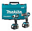 Makita 18v DLX2414T01 Brushless Kit DHP487 Hammer Drill DTD157 Impact Driver 5ah