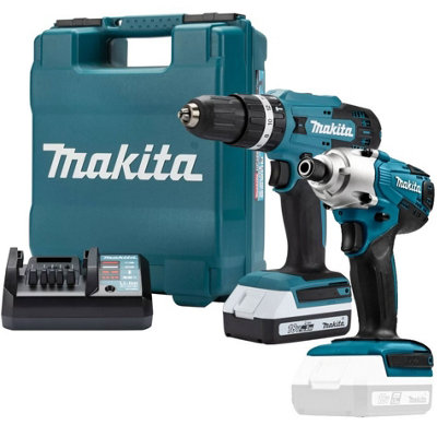 Makita 18v Lithium ion Cordless Combi Hammer Drill Impact Driver