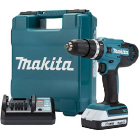 Makita 18v Lithium ion Cordless Combi Hammer Drill with 1x2.0 Batteries HP488DWA