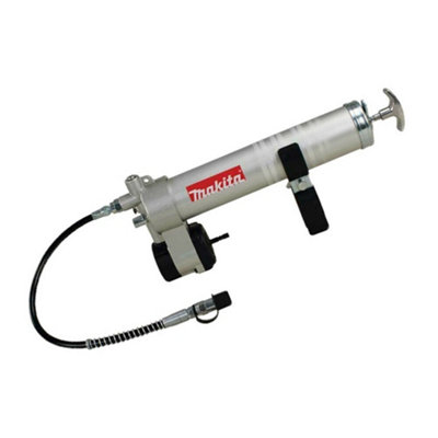 Makita 18v LXT Grease Gun Attachment with DHP482 2 Speed Cordless Combi Drill
