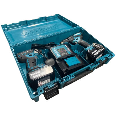 Makita 18v Tool Storage Case Fits 2 Drill Combi Impact Driver Brushless LXT DIY at B Q