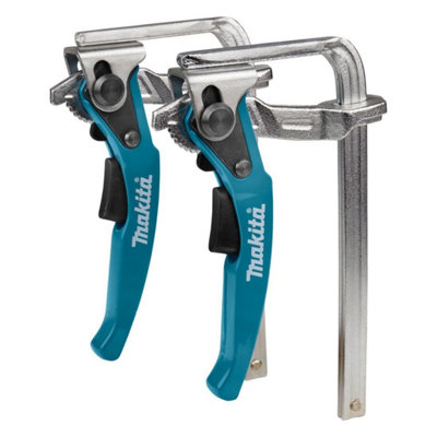 Makita Guide Rail Full Kit Inc 2x 1.5m Rails, Joining Bar, Clamps