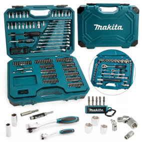 Makita 227 Piece General Maintenance Kit Spanner Screwdriver Socket Set Mechanic