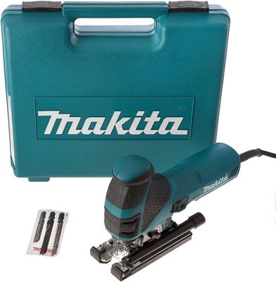 Makita 4351FCT 110V Orbital Action Jigsaw Supplied in A Carry Case + Blades