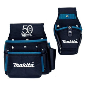 Makita 50th Anniversary Toolbelt Set - Universal Drill Holster + Fixings Pouch