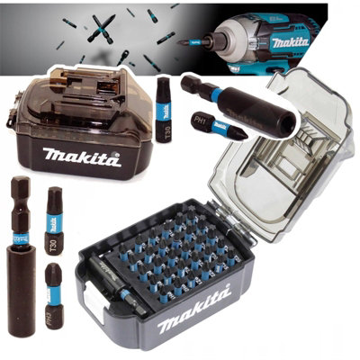 Makita 62 Piece Black Impact Driver Impact Screwdriver Bit Set +LXT ...