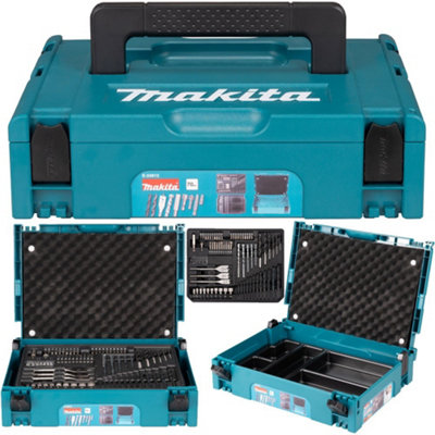 Makita 70 Piece Drill Bit Set Masonry HSS Flat Wood Bit  Socket + Inlay + Makpac
