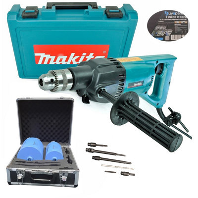 Makita 8406 Diamond Core Drill Rotary Percussion 110V Electricians 7PC Core Set